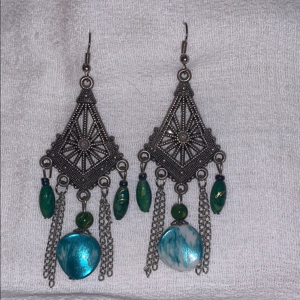 Pair of dangle earrings